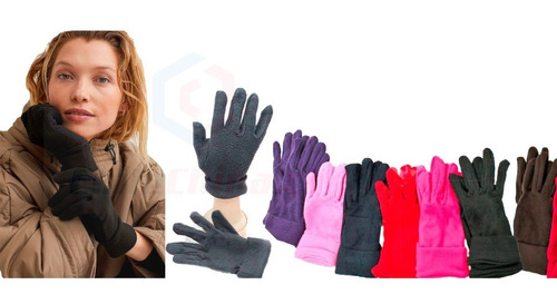 Guantes De Polar  Para Mujer 6 Colores Invierno