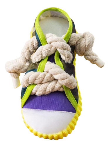 Perro Bite Tug Juguete Squeaky Borde De Zapato Amarillo