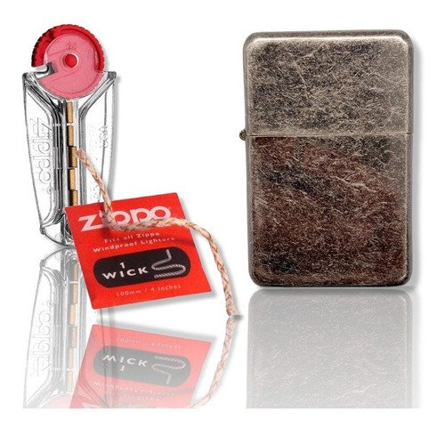 Kit Zippo / Mecha, Piedra + Encendedor / C.diseño Ralladito 