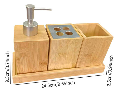 . Juego De 4 Accesorios De Baño, Soporte Para Cepillo De