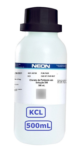 Solução Kcl 3 M Repouso Eletrodo Phmetro Volume 500 Ml