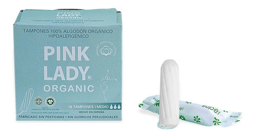 Pack 3 Cajas Tampones Algodón Orgánico Pink Lady Medio 54 U 