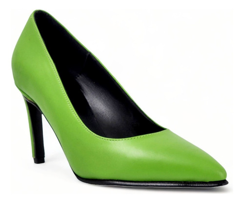 Zapatos Premium Estiletos Troncoso 860 Cuero Verde