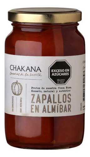 Zapallos En Almíbar Orgánicos Chakana X 420 Grs.
