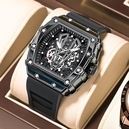 Reloj Luminoso De Cuarzo De Silicona Poedagar 995