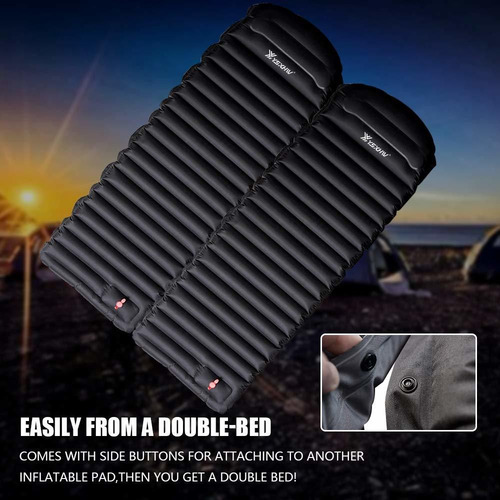 Sxhw Colchoneta De Dormir Para Acampar Con Almohada Col...