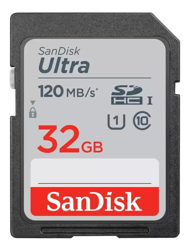 Sandisk Tarjeta De Memoria Ultra Sdhc Uhs-i De 32 Gb