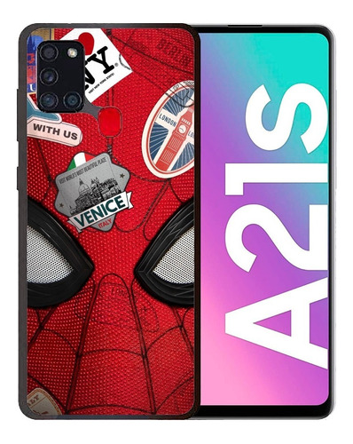 Funda Galaxy A21s Spiderman Lejos De Casa Tpu/pm Uso Rudo