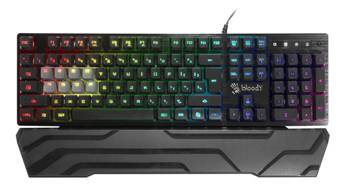 Teclado Gamer Led Rgb Bloody B380 Light Strike Ergonomic