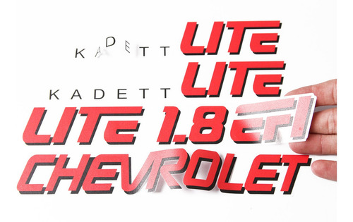 Adesivo Kit Jogo Chevrolet Kadett Lite 1.8 Efi Kdtlt1 Fgc