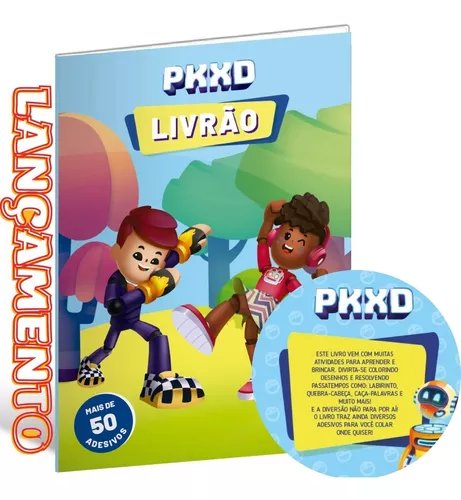 Pkxd Livrão De Atividades E Personagens Para Colorir Com 64 Paginas + 50  Adesivos, Livro Pk Xd Jogo Online Infantil, Pk Xd Para Colorir Culturama