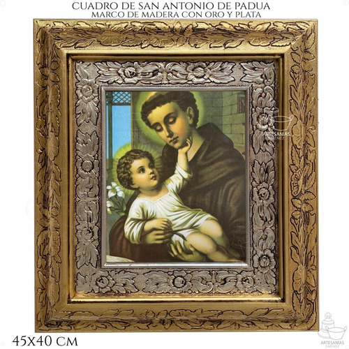 Cuadro San Antonio De Padua 45x40 Cm C008