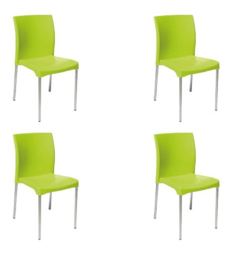 Set D 4 Sillas P/ Restaurante Moderna Envío Gratis!