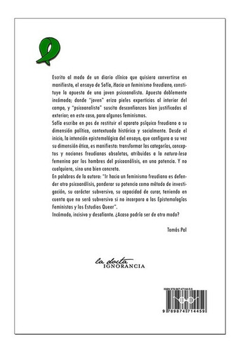 Hacia Un Feminismo Freudiano - Sofía Rutenberg