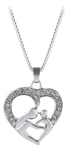 Collar En Forma De G Con Colgante De Cristal En Forma De Cor