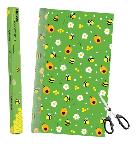 Wraps Ecológicos De Cera De Abejas, Rollo 1m, 13 Piezas