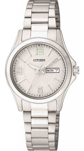 Reloj Citizen Grabado Gratis Mujer Fechador Acero Wr50