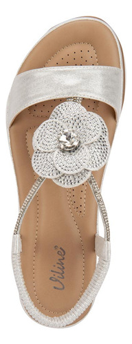 Sandalia Dama Vi Line Confort Con Brillos 1190075