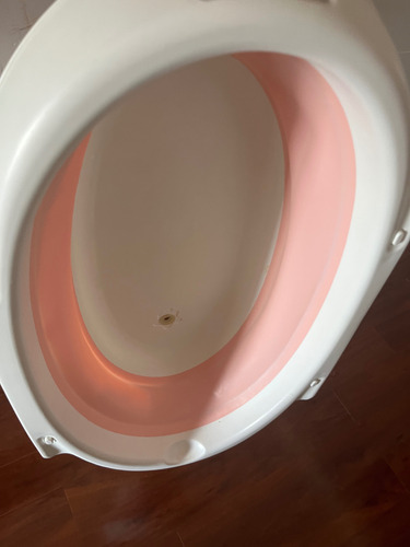Bañera Plegable Para Bebés Blanco Blanca Y Rosa (Usado)