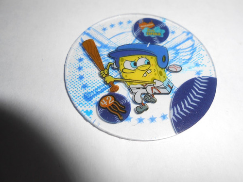 Bob Esponja Tazos Cristal  # 42 Lv  Bob Esponja.