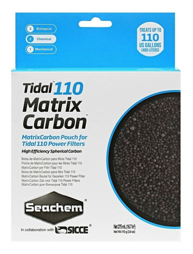 Refil Carvão Matrix Carbon 275ml Para Tidal 110 - Seachem