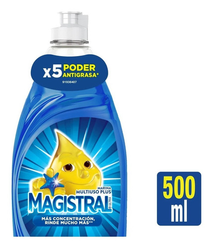 Detergente Magistral Marina X 500 Ml Nuevo Power +desengrasa