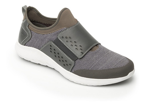 Tenis Zapato Flexi Piel Gris Caballero Comodo Orginal