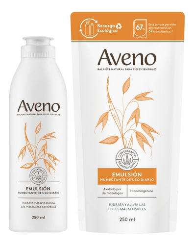Kit Emulsión Aveno 250ml + Refill