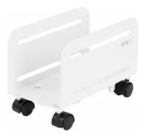Comprar Carro Porta Cpu De Acero Con Ruedas Para Gabiente Atx Blanco