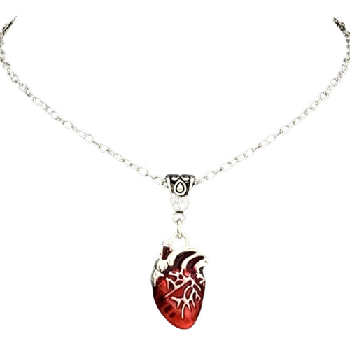 Collar Corazón Sangre Grunge Cardiólogo Médico Gótico Doctor