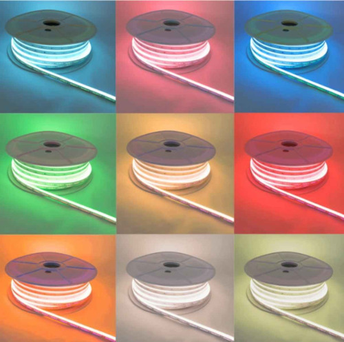 Rollo Led Neon 50 Mts 12 Volt Incluye 200 Grampas