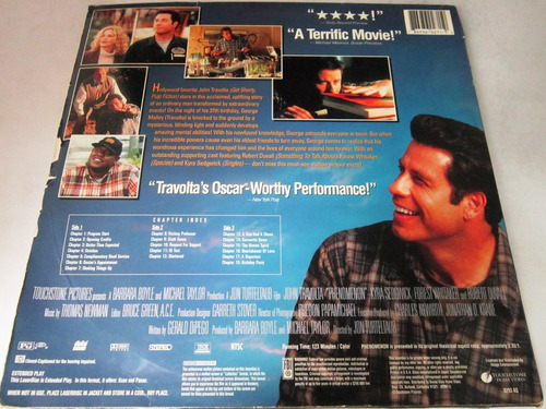 Phenomenon - John Travolta (1996) Pelicula Laserdisc Ld
