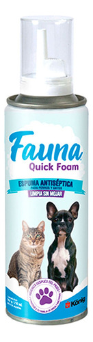 Espuma Baño Seco Perro Gato Limpia Sin Mojar 210 Ml Higiene Fragancia Rico