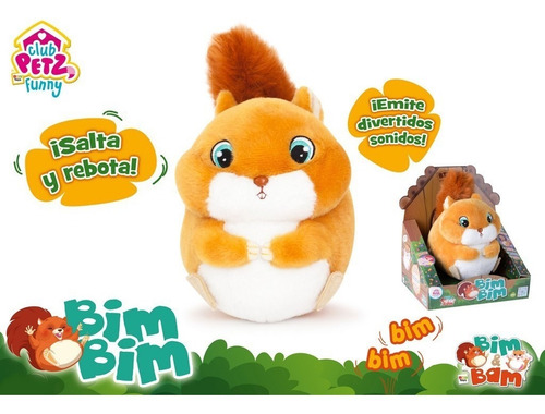 Imagen 3 de 7 de Bim Bim Peluche Ardilla Saltarina Rebota A Carcajadas Kreker
