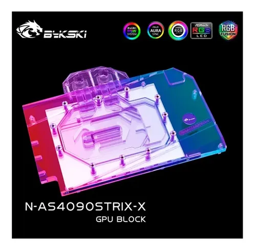 Gpu Block Rtx 4090 Asus Tuf E Strix - Water Cooler Custom