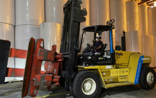Autoelevador Yale 15tn (2015)c/clamp P/bob.vea Video Envios
