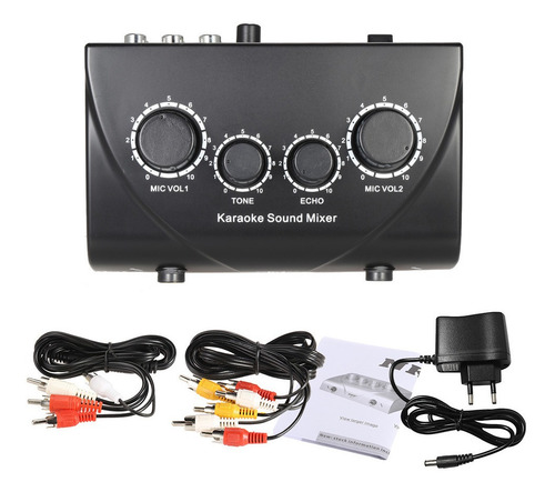 Imagen 5 de 5 de Portátil De Sonido De Karaoke Estéreo De Audio Mezclador De