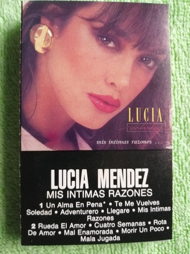 Eam Kct Lucia Mendez Mis Intimas Razones 1988 Edic Americana