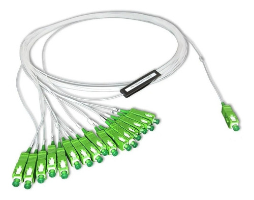 Divisor de fibra óptica Sc/APC Plc conectado 1x16