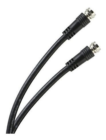 Ge 33600 50feet Rg6 Coaxial Video Cable Black F Tipo De Cone