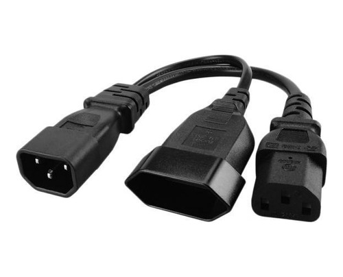 5 Iec 3 Polos C14 A C13 Y Pines Y Cable De 25 Cm