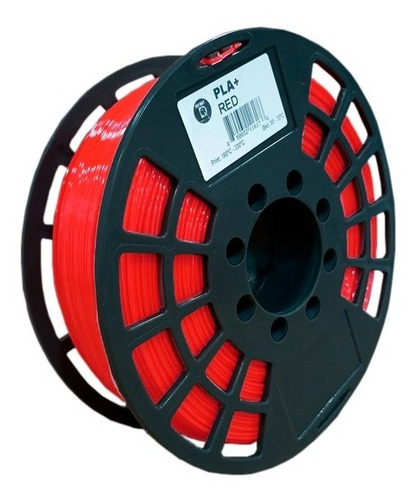 Filamento Pla+ Rojo Para Impresoras 3d 1.75mm 1kg