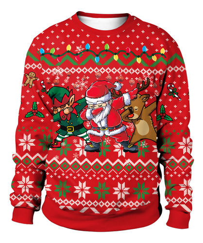 2023 Sueter Navideño Ugly Sweater Navidad Pareja 1pcs