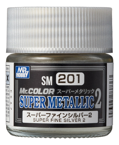 Mr Hobby Super Metallic 2 Silver Sm 201 Plata Fina Metalico