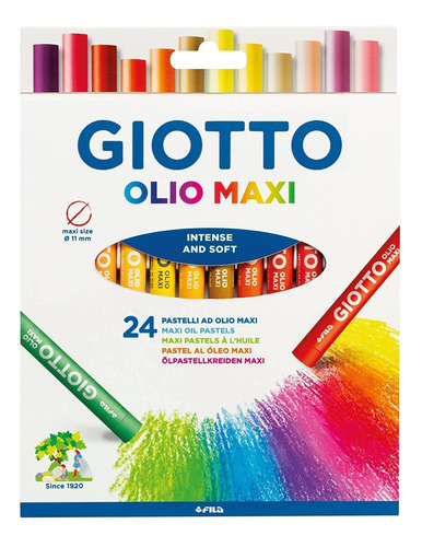 Pastel Al Oleo Giotto X 24 Colores
