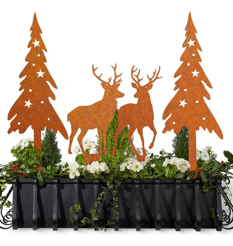 Colgante Navideño, Decoración Navideña, Flor De Hierro Forja