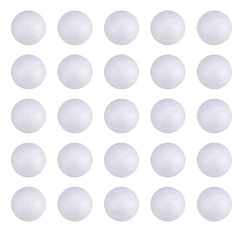 240 Bolas Blancas De Poliestireno Macizo De 2,5 Cm Para Deco