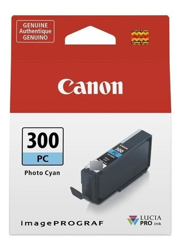 Canon Tinta Pfi-300  Pc Photo Cyan Para Pro-300 (14.4 Ml)