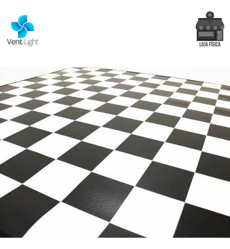 Imagem 3 de 3 de Tapete Xadrez Preto E Branco Para Pista De Dança Lona 4x2 M