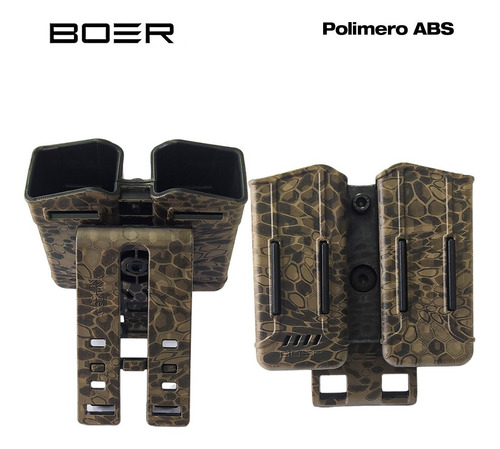 Imagen 6 de 10 de Porta Cargador Doble Universal Porta Esposas Boer